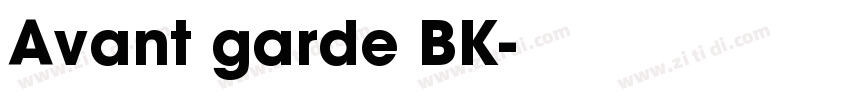 Avant garde BK字体转换